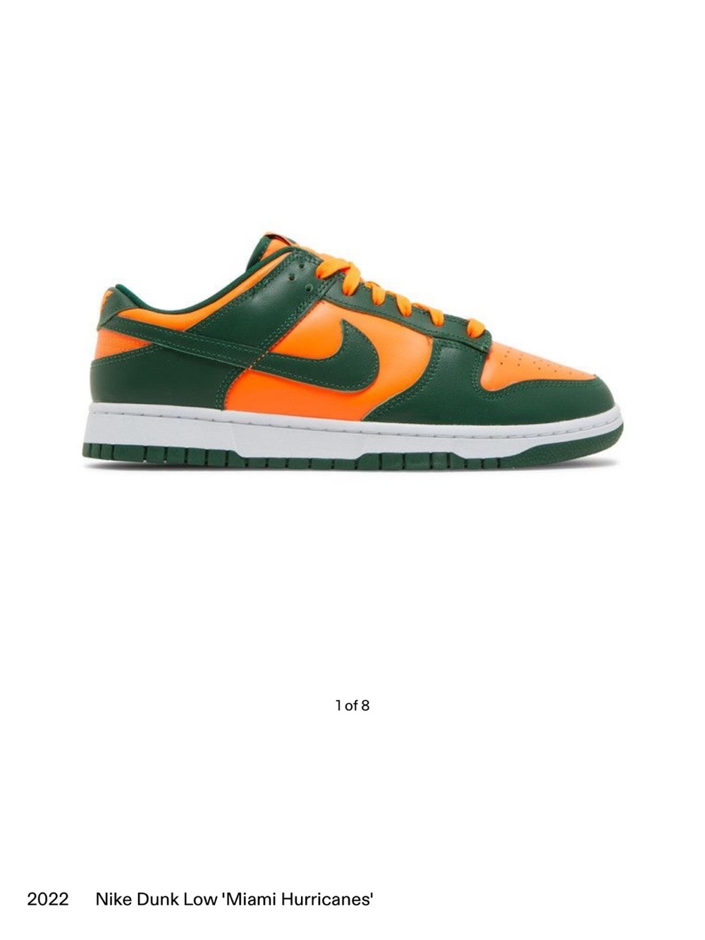 Nike Dunk Low — Green & Orange Leather